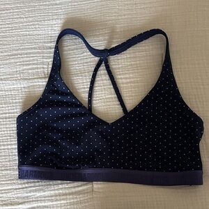 Under Armour Women's Navy Polka Dot Sports Bra